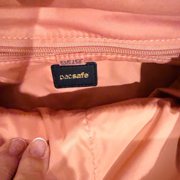 Pacsafe Black Backpack with Gold Details - Picture 7 of 10